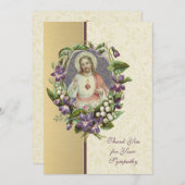 Heiliges Herz Jesus katholisches Beileid Danke (Vorne/Hinten)