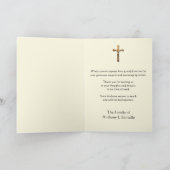 Heiliges Herz Jesus katholisches Beileid Vielen Da Dankeskarte (Innenseite)