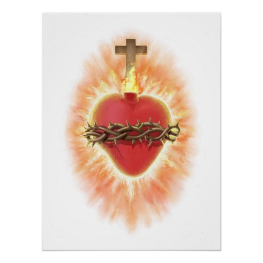 Heiliges Herz Jesus Poster (Vorderseite)