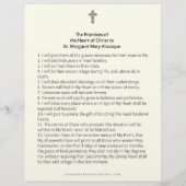 Heiliges Herz Jesus Religiöse Versprechen katholis (Rückseite)