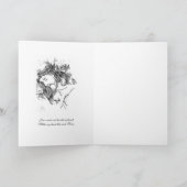 Heiliges Herz Jesus Rosa Rosen Elegantes Gebet Karte (Innenseite)