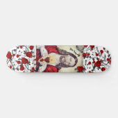 Heiliges Herz Jesus Skateboard DEINEN NAMEN (Horizontal)