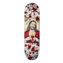 Heiliges Herz Jesus Skateboard DEINEN NAMEN
