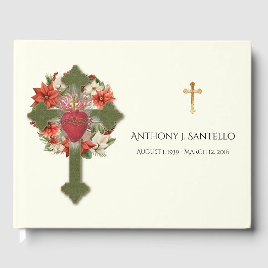 Heiliges Herz Jesus Weihnachts-Beerdigungsdenkmal Gästebuch (Vorderseite)