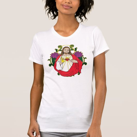 Heiliges Herz Jesuss T-Shirt (Vorderseite)