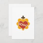 Heiliges Herz katholisch Dankeskarte (Vorne/Hinten)