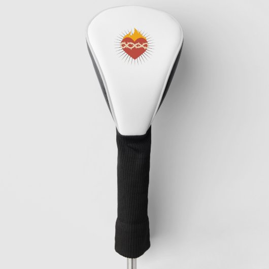 Heiliges Herz katholisch Golf Headcover (Vorderseite)