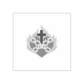 Heiliges Herz katholisch Gummistempel (Prägung)