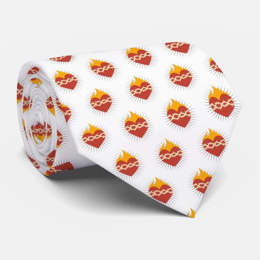 Heiliges Herz katholisch Krawatte (Gerollt)