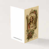 Heiliges Herz Katholische Beerdigung Heilige Karte (Vorderseite)