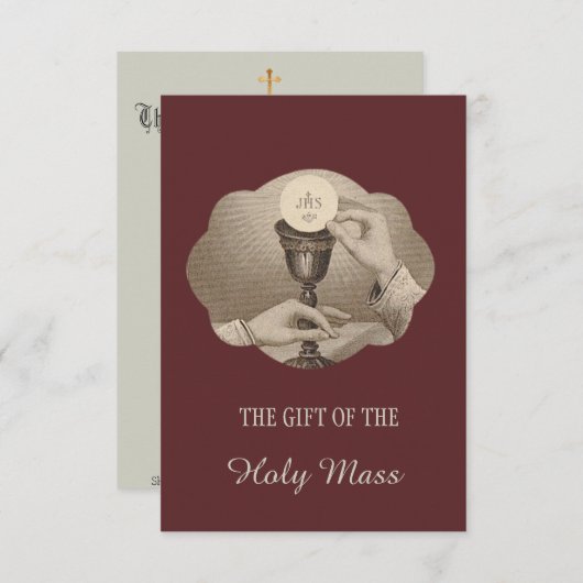 Heiliges Herz-katholisches Einladung (Vorne/Hinten)