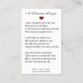 Heiliges Herz katholisches Valentinisches Religiös Visitenkarte (Rückseite)