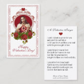 Heiliges Herz katholisches Valentinisches Religiös Visitenkarte (Vorne/Hinten)