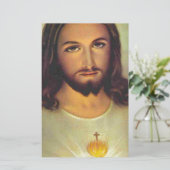 Heiliges Herz von Jesus Briefpapier (Stehend Vorderseite)
