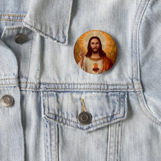 Heiliges Herz von Jesus Button (Beispiel)
