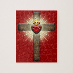 Heiliges Herz von Jesus-Kreuz Puzzle