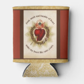 Heiliges Herz von Jesus Meek und Humble Dosenkühler (Vorderseite)