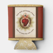 Heiliges Herz von Jesus Meek und Humble Dosenkühler (Rückseite)