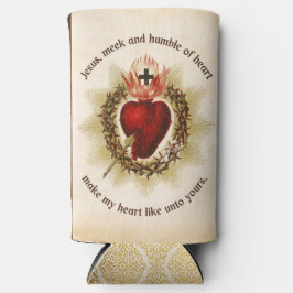 Heiliges Herz von Jesus Meek und Humble Selters Dosenkühler