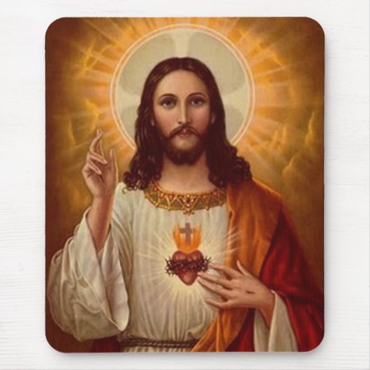 Heiliges Herz von Jesus Mousepad (Vorne)