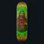 Heiliges Herz von Jesus Rastafari Skateboard<br><div class="desc">Heiliges Herz von Jesus Rastafari Skateboard Jolly Rastafari,  Verteidigung Ihres Geistes seit 2013</div>