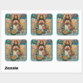 Heiliges Herz von Jesus Stickers (Blatt)