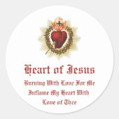 Heiliges Herz von Jesus Stickers (Vorderseite)