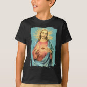 Heiliges Herz von Jesus T-Shirt (Vorderseite)