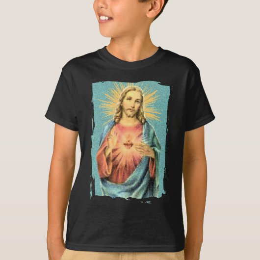Heiliges Herz von Jesus T-Shirt (Vorderseite)