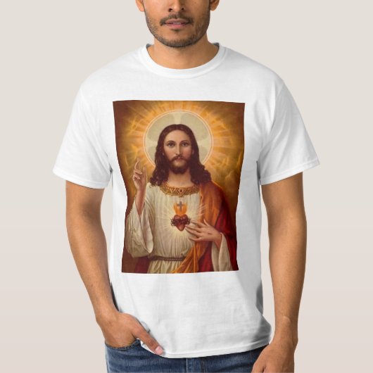 Heiliges Herz von Jesus T-Shirt (Vorderseite)