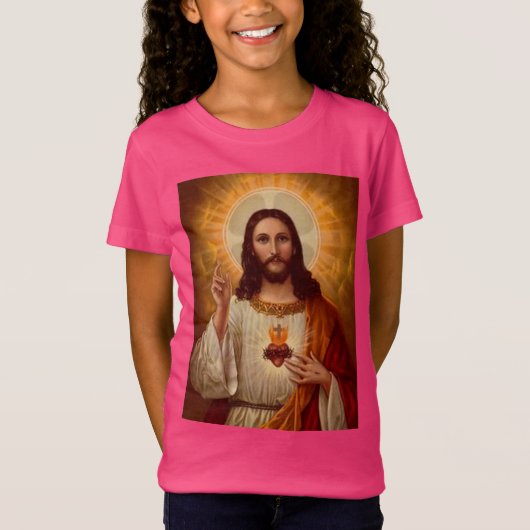 Heiliges Herz von Jesus T-Shirt (Vorderseite)