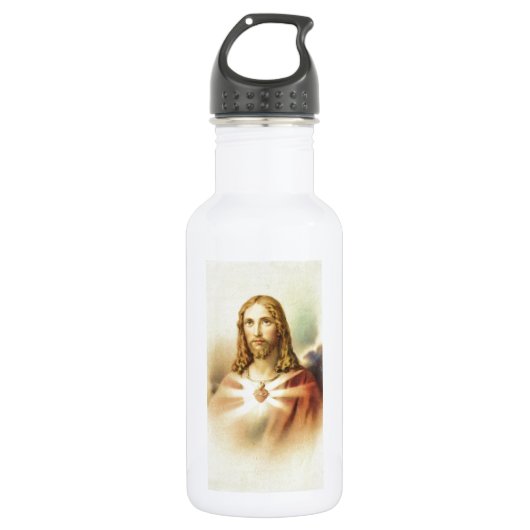 Heiliges Herz von Jesus Trinkflasche (Vorderseite)