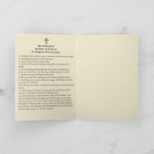 Heiliges Herz von Jesus verspricht St Margaret Karte (Innenseite)