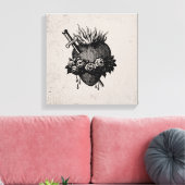 Heiliges Herz von Maria Leinwanddruck (Insitu (Wohnzimmer))