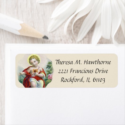 Heiliges Herzkind Jesus mit Rosary (Insitu)