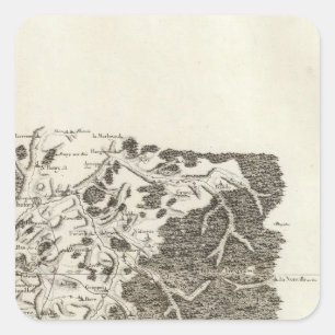 Heiliges Hubert Quadratischer Aufkleber