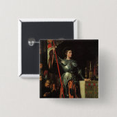 Heiliges Jeanne d'Arc Button (Vorne & Hinten)