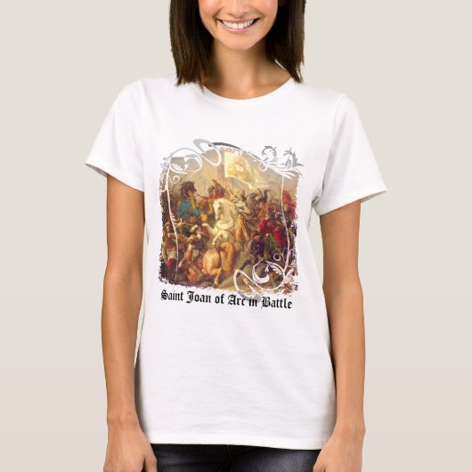 Heiliges Jeanne d'Arc im hellen T - Shirt der (Vorderseite)
