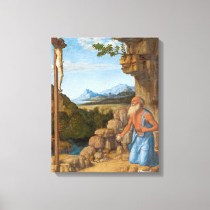 Heiliges Jerome in der Wildnis, C. 1500-05 Leinwanddruck