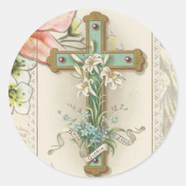 Heiliges katholisches Herz Jesu Runder Aufkleber