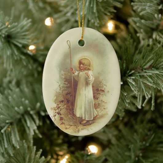 Heiliges Kind Keramik Ornament (Baum)