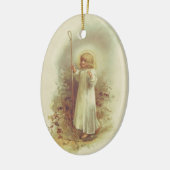 Heiliges Kind Keramik Ornament (Links)