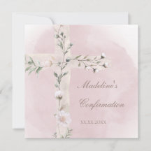 Heiliges Kreuz auf staubige rosa Aquarellfarbenbes