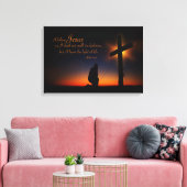 Heiliges Kreuz bei Sonnenuntergang (personalisiere Leinwanddruck (Insitu (Wohnzimmer))