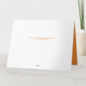 Heiliges Kreuz bei Sunset Memorial Service Vielen Dankeskarte (Rückseite)