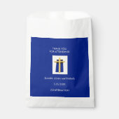 Heiliges Kreuz Fett blaues religiöses Party Geschenktütchen (Vorderseite)