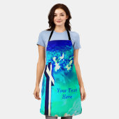 Heiliges Kreuz Sapphire Blue N Aqua Schürze (Getragen)