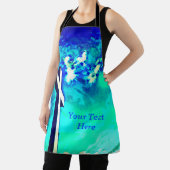 Heiliges Kreuz Sapphire Blue N Aqua Schürze (InSitu)