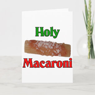 Heiliges Makkaroni Feiertagskarte