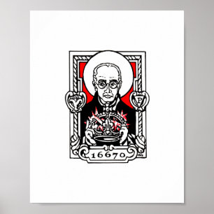 Heiliges Maximilian Kolbe Poster